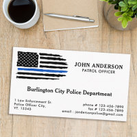 Thin Blue Line Flag Law Enforcement Police Officer