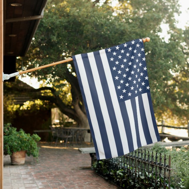 Thin Blue Line Flag | Line Flag Black Lives (In SItu)
