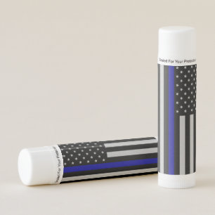 Thin Blue Line Flag Lip Balm