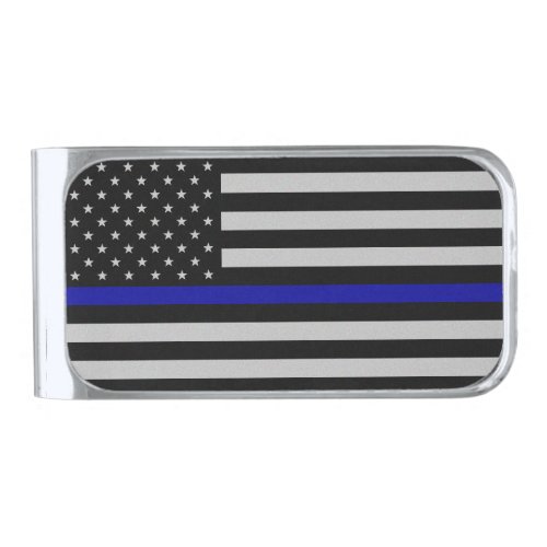 Thin Blue Line Flag Money Clip