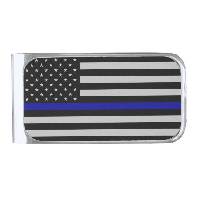 Thin Blue Line Flag Money Clip (Front)