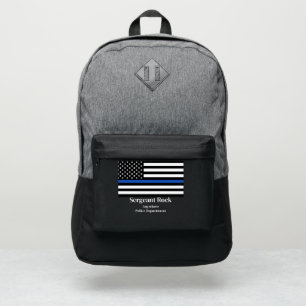 Thin Blue Line Flag Monogram Port Authority® Backpack