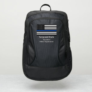 Thin Blue Line Flag Monogram Port Authority® Backpack