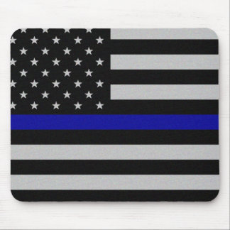 Thin Blue Line Flag Mouse Pad