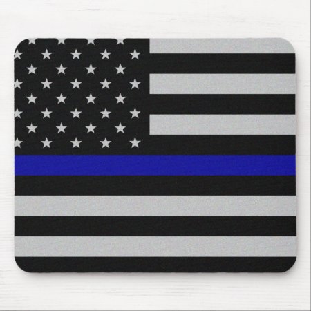Thin Blue Line Flag Mouse Pad