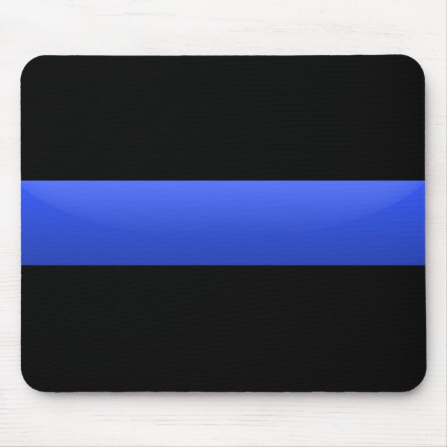 Thin Blue Line Flag Mouse Pad (Front)
