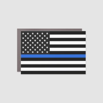 Thin Blue Line Flag Of The Usa Car Magnet by JerryLambert at Zazzle