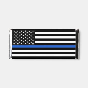 Thin Blue Line Flag Of The Usa Hershey Bar Favors by JerryLambert at Zazzle