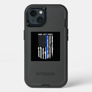 "Thin Blue Line Flag" Phone Case