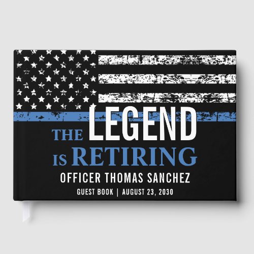Thin Blue Line Flag Police Retirement Party