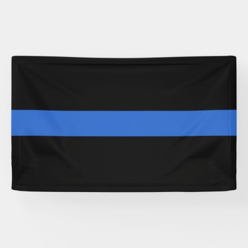 Thin Blue Line Flag police solidarity symbol usa a Banner