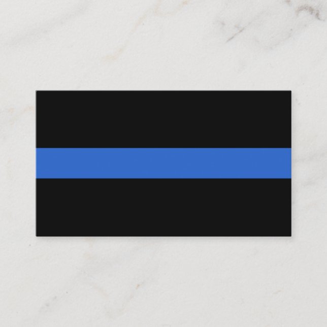 Thin Blue Line Flag police solidarity symbol usa a Business Card (Front)
