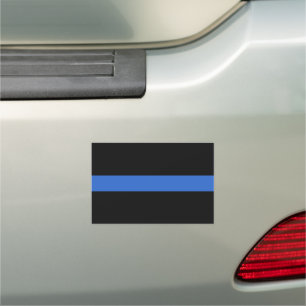 Thin Blue Line Flag police solidarity symbol usa a Car Magnet