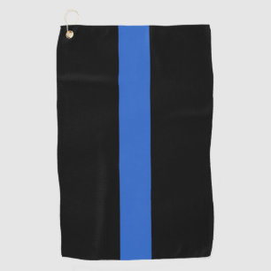 Thin Blue Line Flag police solidarity symbol usa a Golf Towel