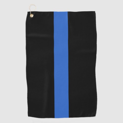 Thin Blue Line Flag police solidarity symbol usa a Golf Towel