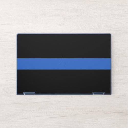 Thin Blue Line Flag police solidarity symbol usa a HP Laptop Skin