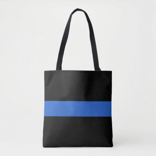 Thin Blue Line Flag police solidarity symbol usa a Tote Bag