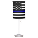 Thin Blue Line Flag Table Lamp at Zazzle