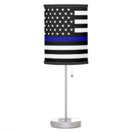 Thin Blue Line Flag Table Lamp