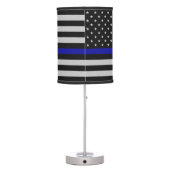 Thin Blue Line Flag Table Lamp (Back)