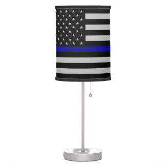 Thin Blue Line Flag Table Lamp