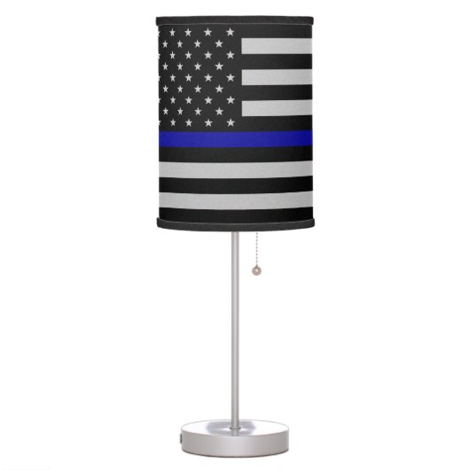 Thin Blue Line Flag Table Lamp (Left)