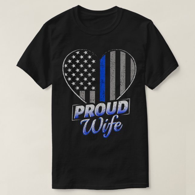 Thin Blue Line Flag Thin Blue Line  Women Police W T-Shirt (Design Front)