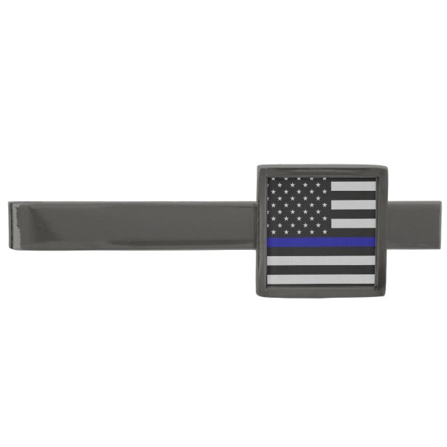 Thin Blue Line Flag Tie Bar (Front)