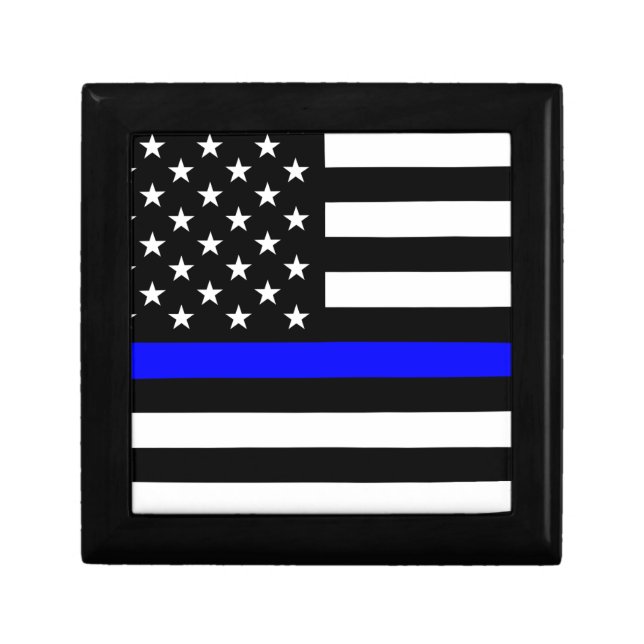 Thin Blue Line Flag (United States) Gift Box (Front)
