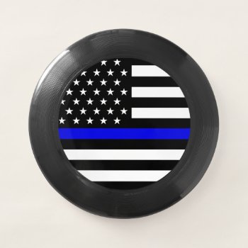 Thin Blue Line Flag Wham-o Frisbee by ThinBlueLineDesign at Zazzle