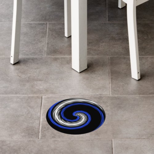 Thin Blue Line Floor Decals