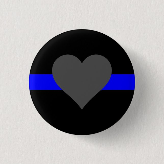 Thin Blue Line - For Those Who Serve Button (Front)