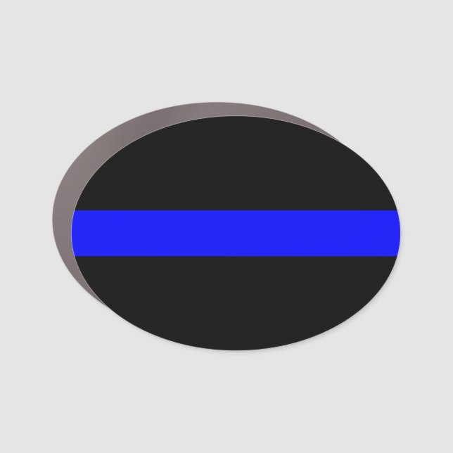 Thin Blue Line - For Those Who Serve Car Magnet (Front)