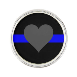 Thin Blue Line - For Those Who Serve Lapel Pin