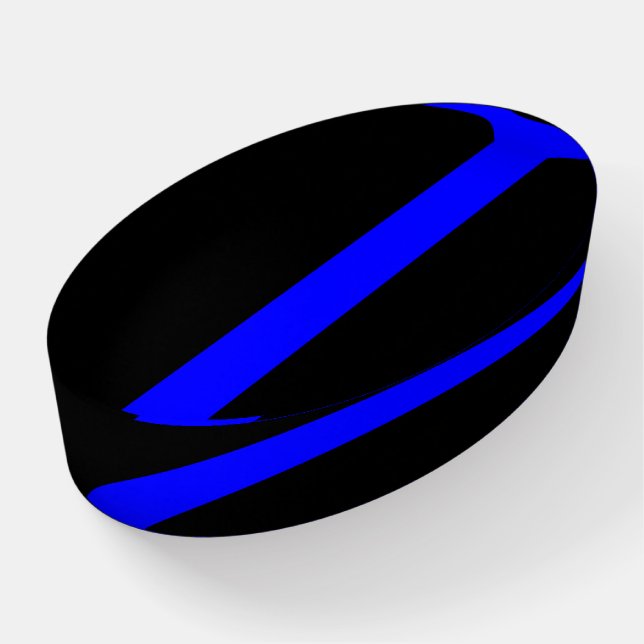 Thin Blue Line - For Those Who Serve Paperweight (Angled)