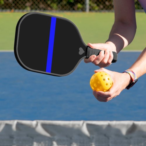 Thin Blue Line _ For Those Who Serve Pickleball Paddle