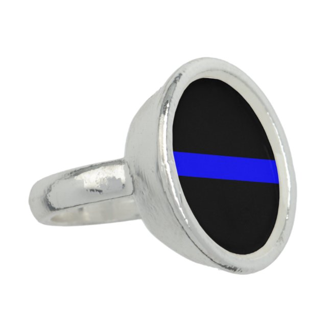 Thin Blue Line - For Those Who Serve Ring (Side)