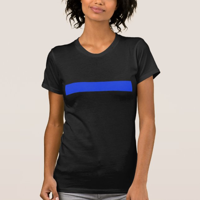 Thin Blue Line Front/Back T-Shirt (Front)