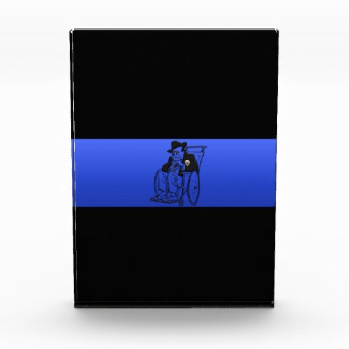 Thin Blue Line Funny Retirement Plaque