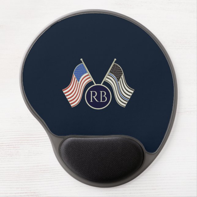  Thin Blue Line Gel Mouse Pad (Front)