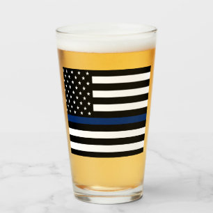 Thin blue line glass
