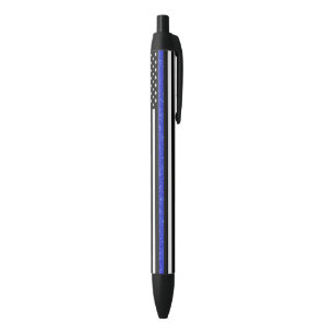 Thin Blue Line Glitter Flag Pen