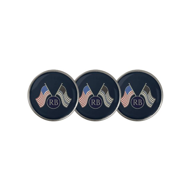 Thin Blue Line Golf Ball Marker (3 Up)