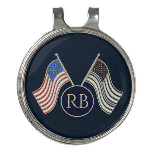 Thin Blue Line Golf Hat Clip