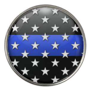 Thin Blue Line Golf Pro Ball Marker