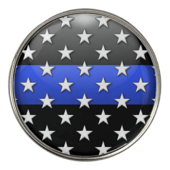 Thin Blue Line Golf Pro Ball Marker (Front)