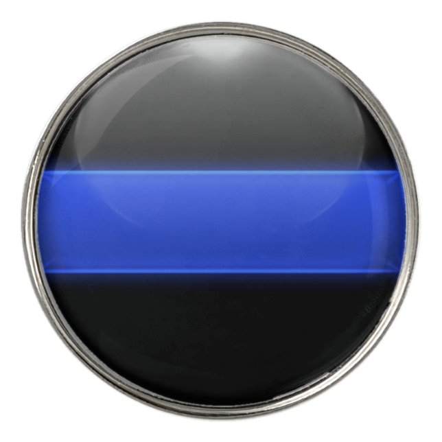 Thin Blue Line Golf Pro Ball Marker (Front)