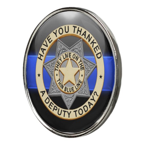 Thin Blue Line Golf Pro Deputy Golf Ball Marker Zazzle
