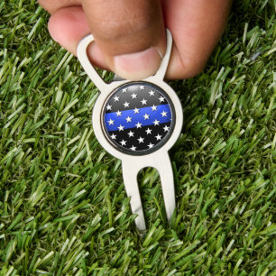 Thin Blue Line Golf Pro Divot Tool