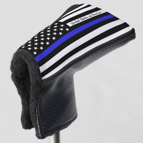 Thin Blue Line  Golf USA flag  Clubs Golf Head C Golf Head Cover